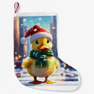Meia De Natal Pequena "Wanderer de inverno: o adorável pato em Nova Iorq
