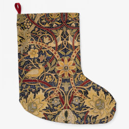 Meia De Natal Pequena William Morris Bullerswood Faux Tapeçaria