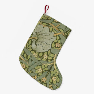 Meia De Natal Pequena William Morris Pimpernel Vintage Pattern