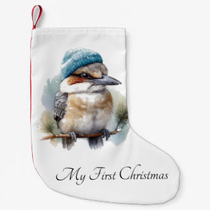 Meia De Natal Pequena Winter Kookaburra Wish, personalizado