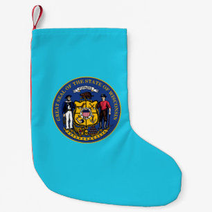Meia De Natal Pequena Wisconsin, selo do estado americano