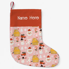 Meia De Natal Pequena Workshop sobre Papais noeis de Natal Feriados - Ro