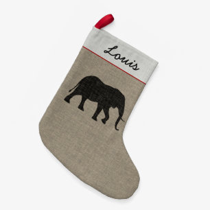 Meia De Natal Pequena Xmas feito sob encomenda dos animais selvagens da