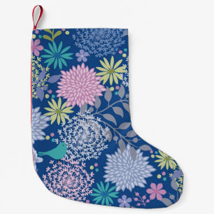 Meia De Natal Pequena Xmas Gift Floral 60º Aniversário