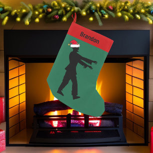 Meia De Natal Pequena Zombie Santa Hat Filme de Horror