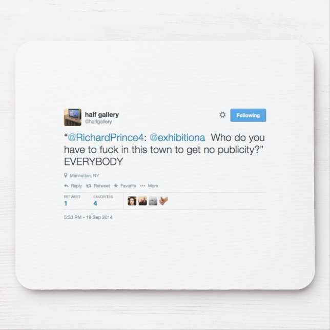 Meia galeria Mousepad (Frente)