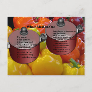 Meia inteira em um cartão postal de recebimento