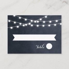 Meia-noite Blue String Luzes De Casamento Cartões