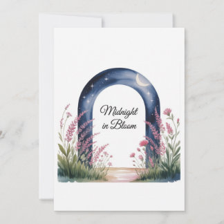 Meia-noite em Bloom - Convite para Baile de format