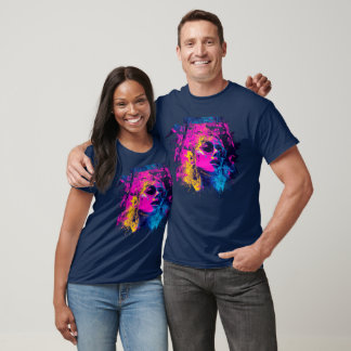 Meia-noite Surge: T-Shirt Onda Escura