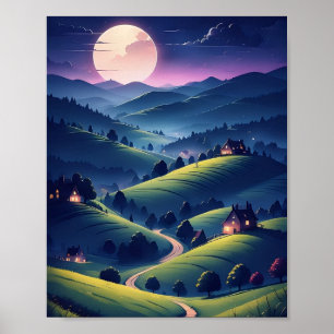 Meia-noite uma bela poster