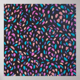 Meia-noite Voo Colorida Impressão