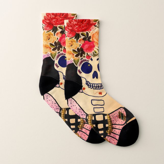 Meias Bright Calavera Catrina (Par)