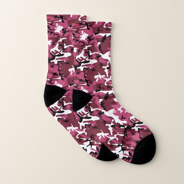 Meias Camo rosa (Par)