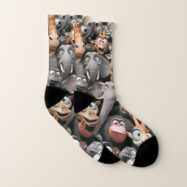 Meias Crazy Wildlife Group (Par)