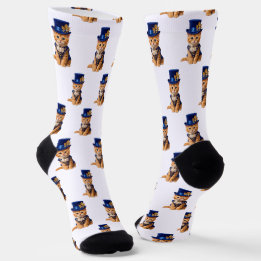 Meias Crew Rosa Azul Real Kitten