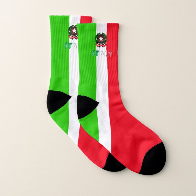 meias de bandeira italiana (Par)