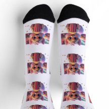Meias de Gatinho de Pipoca Fofas