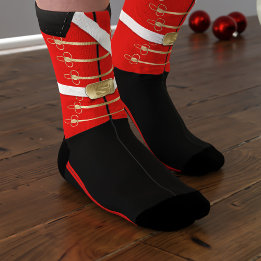 Meias de Natal Uniforme de Soldado do Quebra-Nozes
