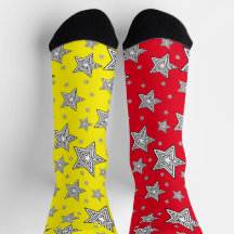 Meias Disformes Com Estrelas