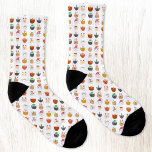 Meias Engraçado Cat Meowy Natal<br><div class="desc">Um monte de gatos bonitos e divertidos em chapéus e acessórios de férias de inverno para fazer você sorrir. Arte original de Nic Squirrell.</div>