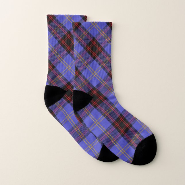 Meias Estilo escocês Clan Rutherford Tartan Xadrez (Par)