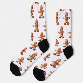 Meias Festivas de Homem de Biscoito Fofo