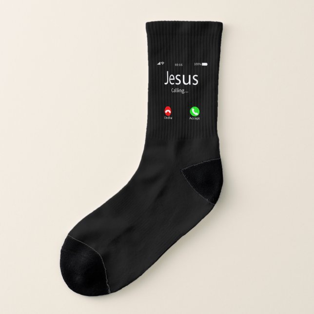 Meias Jesus Está Chamando Cristão (Esquerda - Exterior)