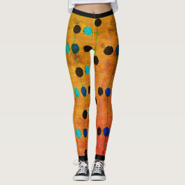 MEIAS LEGGINGS COM ESTAMPADO DE PADRÃO DO ARTISTA