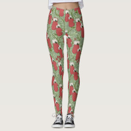 Meias Leggings Vermelhas