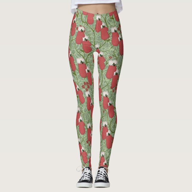 Meias Leggings Vermelhas (Frente)