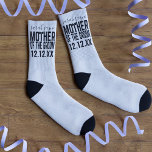 Meias Mãe das Meias-pai do casamento personalizado do no<br><div class="desc">Adicione o nome da mãe do noivo e sua data de casamento e talvez mude a cor para seu favorito ou para seu esquema de cor de casamento.</div>