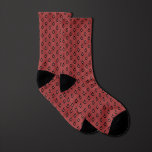 Meias Microscópio Red Garnet Science<br><div class="desc">Meias distintas de padrões de microscópio para entusiasta da ciência,  cientista,  professor de ciência ou outros nerd interessados no mundo microscópico. Certifique-se de verificar nosso colar correspondente com o mesmo padrão exclusivo</div>