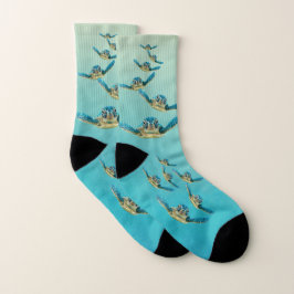 Meias Nadação de Tartaruga do Mar de Bebê