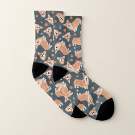 Meias Padrão Fofo de Corgi