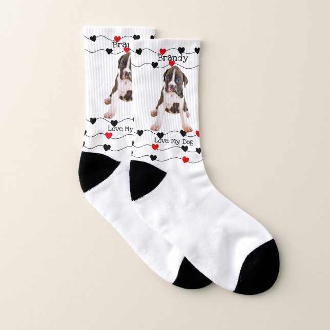 Meias Presentes para Amantes de Cães - Boxer Divertido (Par)