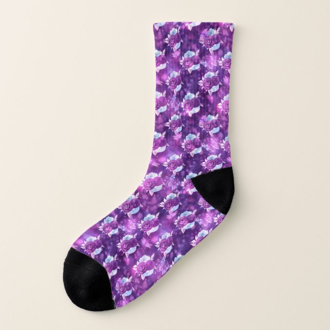 Meias Purple Floral (Esquerda - Exterior)