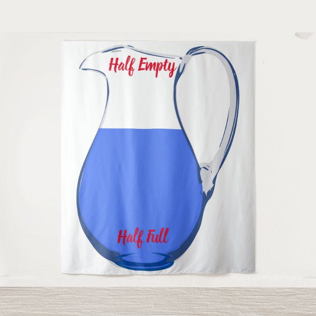 Meio Cheio Meio Vazio Tapeçaria (Frente)