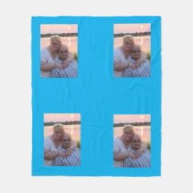 Meio de cobertor de velo personalizado