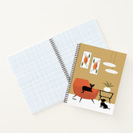 Meio século Cat e Black Chihuahua