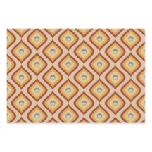 Meio século de Vintage Marrom Retro Terthy Wavage