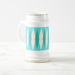 meio século Modern Argyle Caneca de cerveja