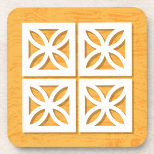 Meio século Modern Breze Blocos Amarelo Porta copo