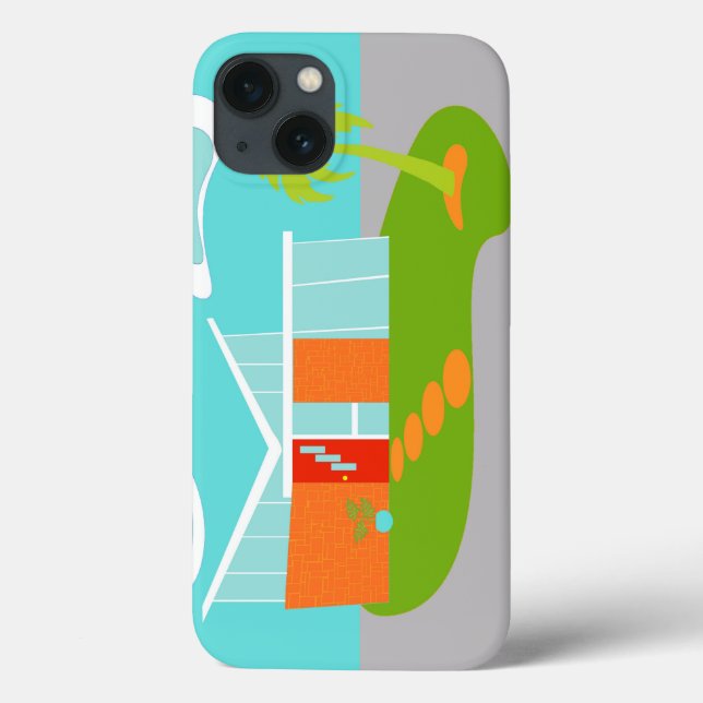 Meio século Modern House iPad Air Case (Verso)