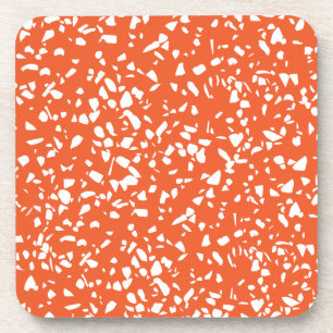 Meio século Modern Terrazzo Porta copos Orange