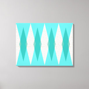 Meio século Moderno Argyle Canvas estendida