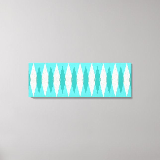 Meio século Moderno Argyle Estendido Canvas (Frente)