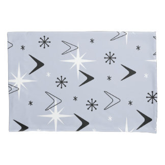 Meio século Moderno Boomerangs Silver Blue