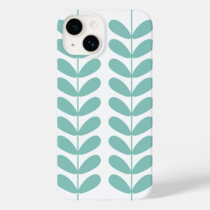 Meio século Moderno das Flores de Turquesa Retro