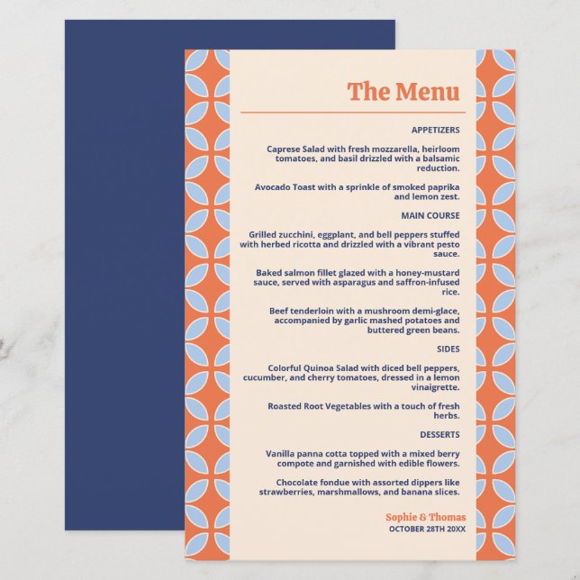 Meio século Retro Wedding (Frente/Verso)